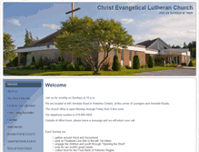 Tablet Screenshot of christwaterloo.ca